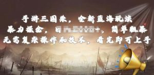 手游三国杀最新蓝海玩法，简单粗暴，无需复杂的操作和技术，看完即可上手【揭秘】-ANQUYE-HENHENLU-26UUU[首页]