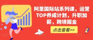 阿里国际站系列课，运营TOP养成计划，升职加薪，跨境掘金-ANQUYE-HENHENLU-26UUU[首页]