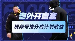 老外开盲盒视频，撸视频号分成计划收益，每天只需一小时，新手小白轻松上手【揭秘】-ANQUYE-HENHENLU-26UUU[首页]