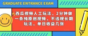 西瓜视频写字玩法，2分钟做一条纯原创视频，不违规长期玩法，单日收益几张-ANQUYE-HENHENLU-26UUU[首页]