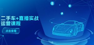 二手车+直播实战运营课程：直播推荐/短视频推荐/千川投放/直播全流程-ANQUYE-HENHENLU-26UUU[首页]