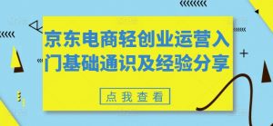 京东电商轻创业运营入门基础通识及经验分享-ANQUYE-HENHENLU-26UUU[首页]