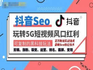 抖音SEO引流培训课程-抓住抖音风口，实现搜索排名，获取精准流量，快速成交变现-ANQUYE-HENHENLU-26UUU[首页]