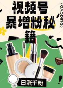 视频号涨粉方法，暴力起号，一天涨粉1000+，当天开橱窗【揭秘】-ANQUYE-HENHENLU-26UUU[首页]
