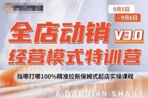 全店动销经营模式特训营，指哪打哪100%精准拉新保姆式起店实操课程-ANQUYE-HENHENLU-26UUU[首页]