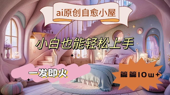 ai原创治愈小屋，小白也能轻松上手，一发即火，篇篇10w+【揭秘】-ANQUYE-HENHENLU-26UUU[首页]