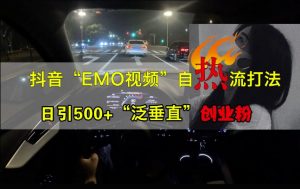 抖音EMO视频自热打法，日引500+“泛垂直”创业粉-ANQUYE-HENHENLU-26UUU[首页]