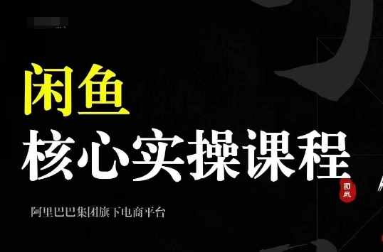 2024闲鱼核心实操课程，从养号、选品、发布、销售，教你做一个出单的闲鱼号-ANQUYE-HENHENLU-26UUU[首页]