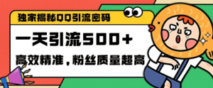 独家解密QQ里的引流密码，高效精准，实测单日加100+创业粉【揭秘】-ANQUYE-HENHENLU-26UUU[首页]