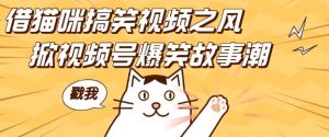 借猫咪搞笑视频之风，掀视频号爆笑故事潮，轻松日入四位数，无门槛快速入门!-ANQUYE-HENHENLU-26UUU[首页]