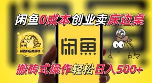 闲鱼一个被忽略的电商赛道，0成本卖床边桌，纯小白搬砖式操作轻松日入5张【揭秘】-ANQUYE-HENHENLU-26UUU[首页]