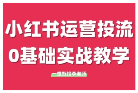 小红书运营投流，小红书广告投放从0到1的实战课，学完即可开始投放-ANQUYE-HENHENLU-26UUU[首页]