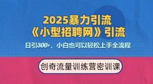 2025最新暴力引流方法，招聘平台一天引流300+，日变现多张，专业人士力荐-ANQUYE-HENHENLU-26UUU[首页]