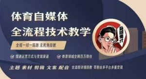 体育自媒体创作全流程讲解，百万大V带你全流程学习体育自媒体短视频文案创作、视频制作和账号运营-ANQUYE-HENHENLU-26UUU[首页]