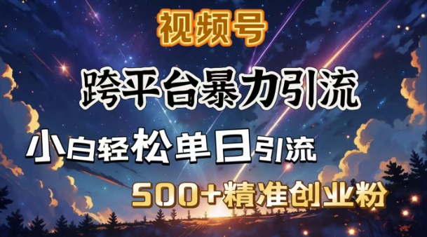 跨平台暴力引流，私域完美闭环，日引500+精准创业粉-ANQUYE-HENHENLU-26UUU[首页]