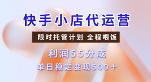 快手小店代运营3.0，模式新升级，收益55分，稳定单日5张【揭秘】-ANQUYE-HENHENLU-26UUU[首页]